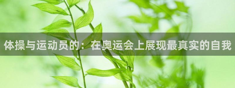 v66体育是什么：体操与运动员的：在奥运会上展现最真实的自我